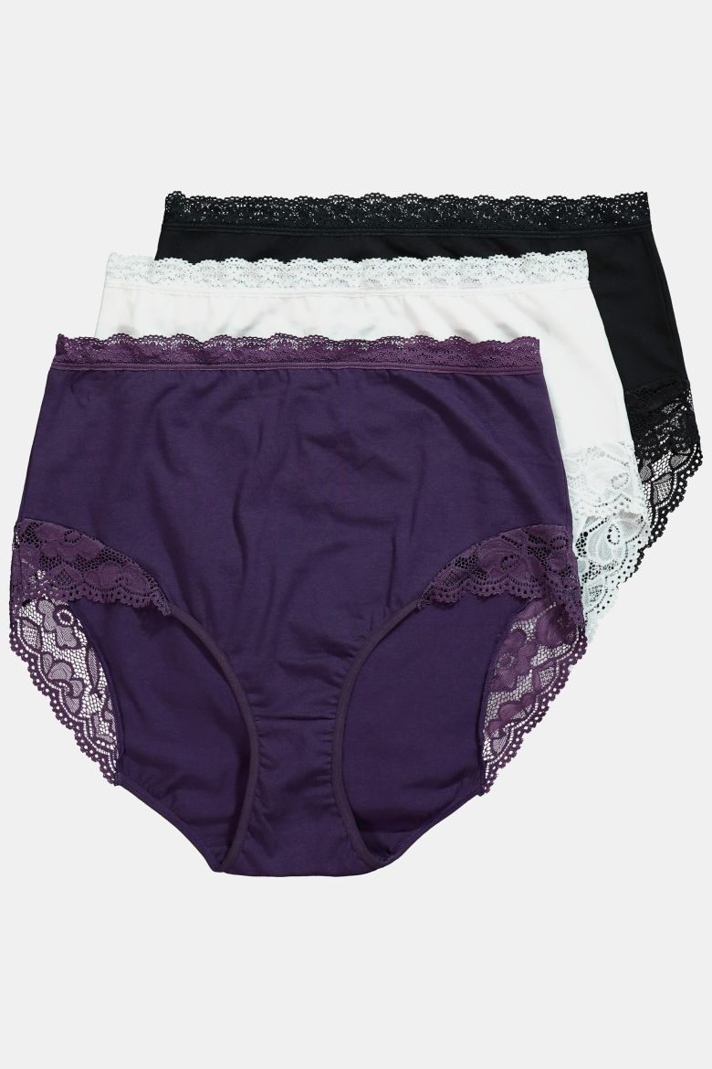 Plus size veliki brojevi Gaćice maxi 3 komada za punije