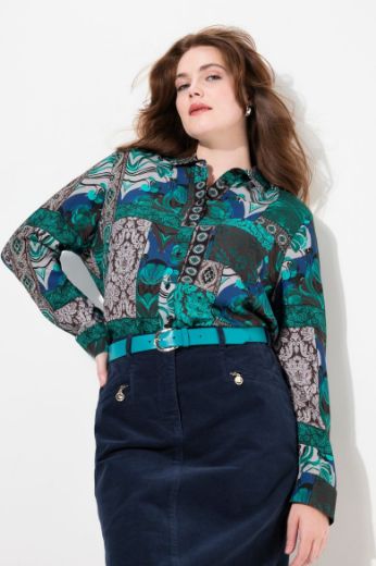 Plus size veliki brojevi Bluza dugih rukava s printom za punije