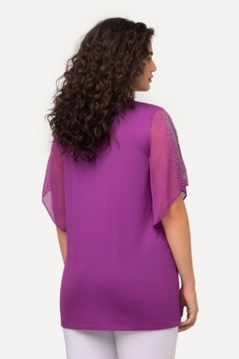 Plus size veliki brojevi Bluza svečana s ukrasima na rukavima za punije