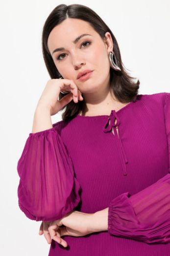 Plus size veliki brojevi Bluza dugih rukava A kroja za punije