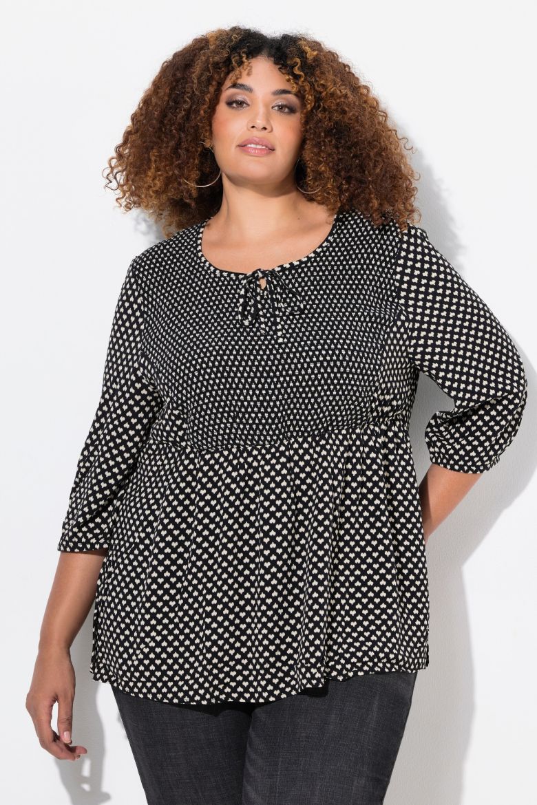 Plus size veliki brojevi Bluza 3/4 rukava A kroja za punije