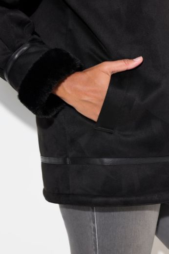 Plus size veliki brojevi Jakna od umjetne kože za punije