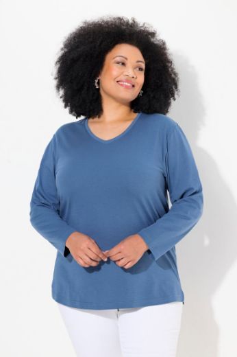 Plus size veliki brojevi Majica Basic dugi rukavi za punije