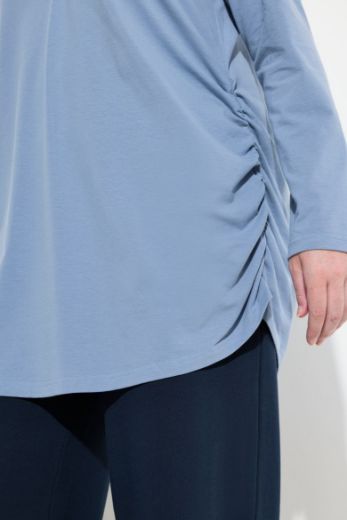 Plus size veliki brojevi Tunika asimetrična dugih rukava za punije