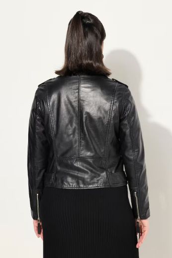 Plus size veliki brojevi Jakna kožna kraći model za punije