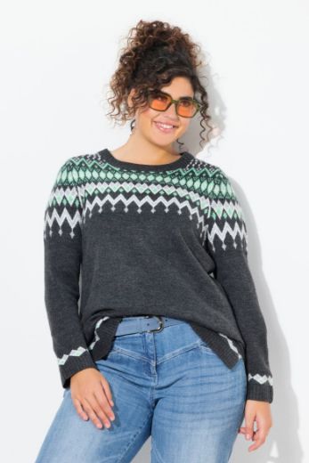 Plus size veliki brojevi Pulover dugih rukava za punije