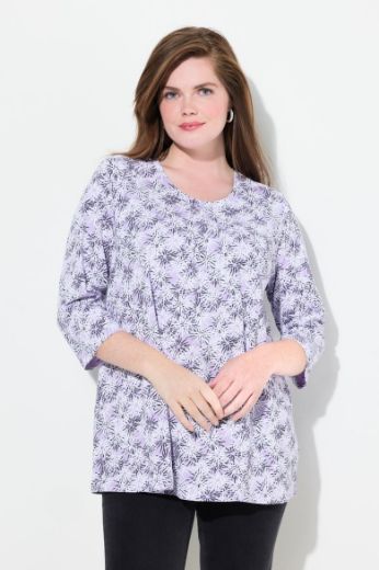 Plus size veliki brojevi Majica 3/4 rukava okruglog ovratnika za punije