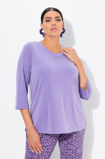 Plus size veliki brojevi Majica 3/4 rukava V ovratnika za punije