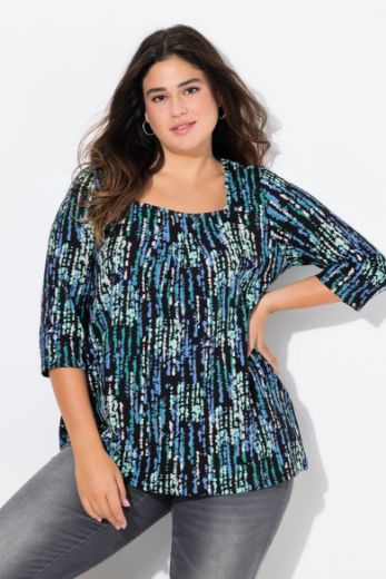 Plus size veliki brojevi Majica 3/4 rukava A kroja za punije