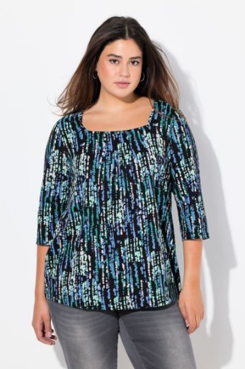 Plus size veliki brojevi Majica 3/4 rukava A kroja za punije