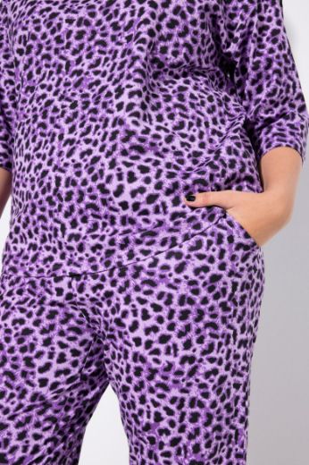 Plus size veliki brojevi Pidžama s leopard uzorkom za punije