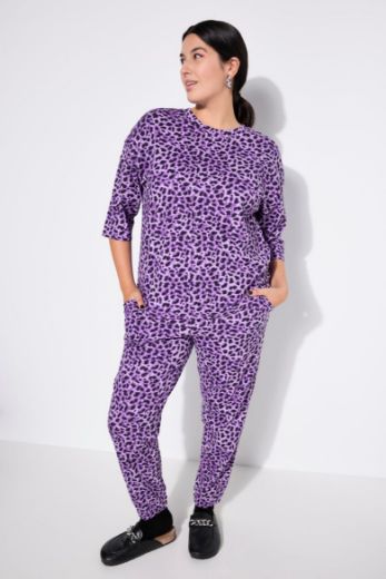 Plus size veliki brojevi Pidžama s leopard uzorkom za punije