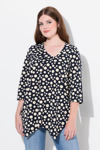 Plus size veliki brojevi Bluza 3/4 rukava A kroja za punije