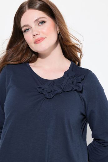 Plus size veliki brojevi Majica 3/4 rukava A kroja za punije