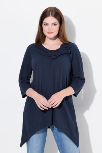 Plus size veliki brojevi Majica 3/4 rukava A kroja za punije