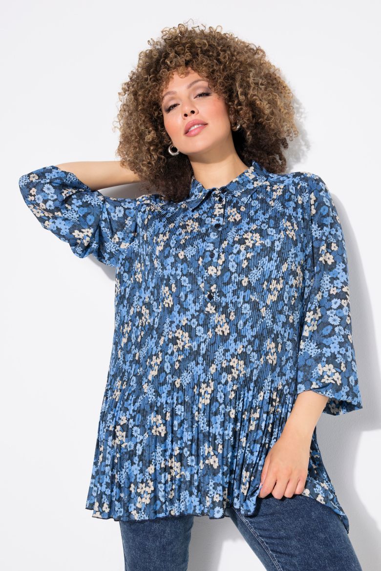 Plus size veliki brojevi Bluza 3/4 rukava A kroja za punije