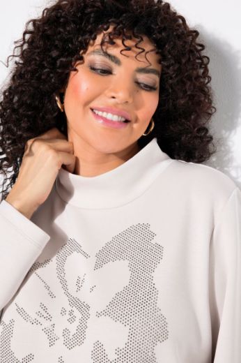 Plus size veliki brojevi Majica dugih rukava povišenog ovratnika za punije