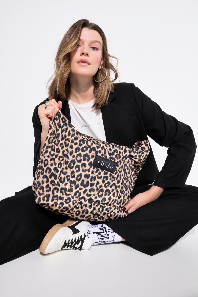 Plus size veliki brojevi Torba prošivena s leopard uzorkom za punije