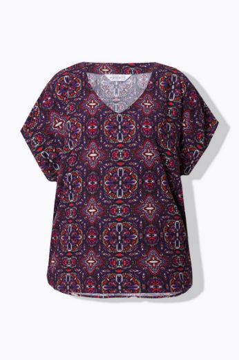 Plus size veliki brojevi Bluza s mandala printom za punije