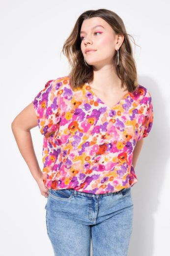 Plus size veliki brojevi Bluza cvjetnog uzorka za punije