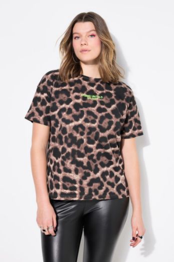 Plus size veliki brojevi Košulja dugih rukava s leopard uzorkom za punije