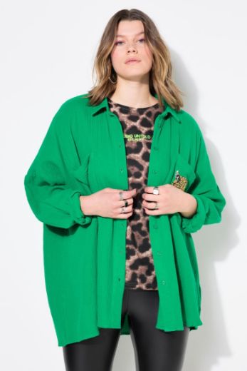 Plus size veliki brojevi Bluza od muslina s leopard uzorkom za punije