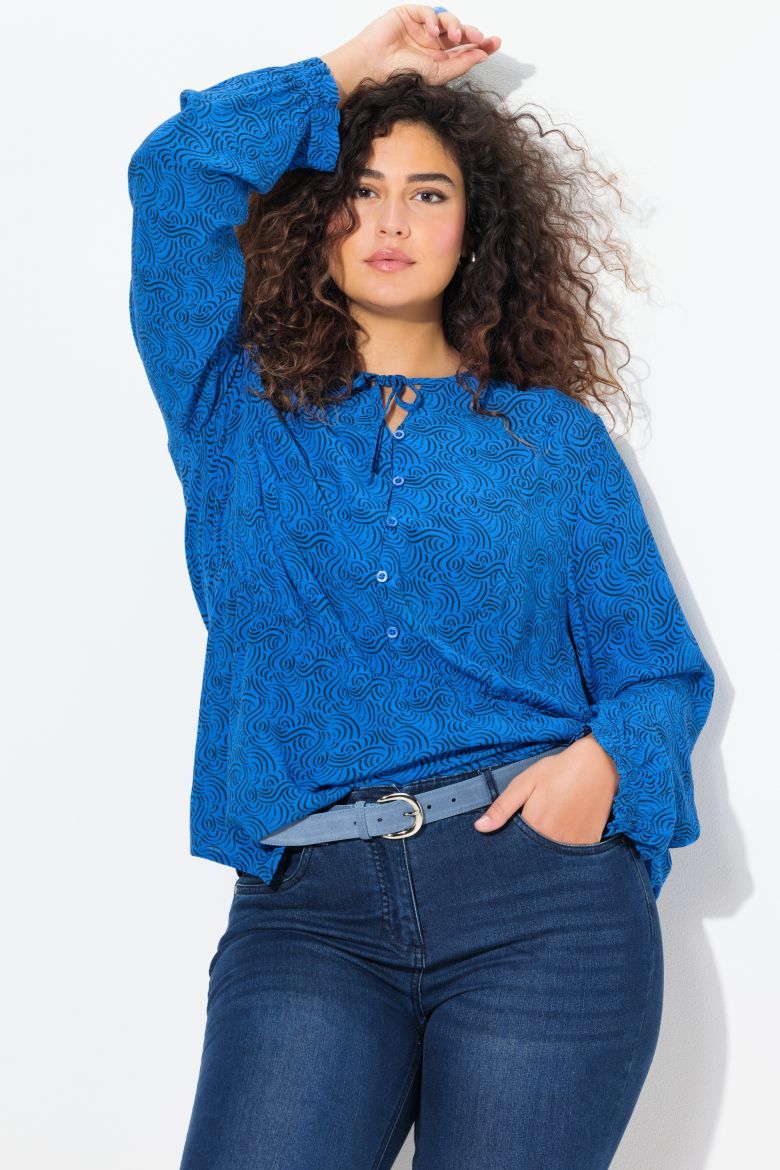 Plus size veliki brojevi Bluza dugih rukava A kroja za punije