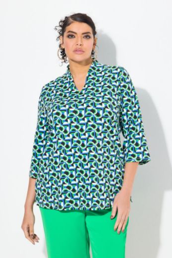 Plus size veliki brojevi Bluza 3/4 rukava V ovratnika za punije