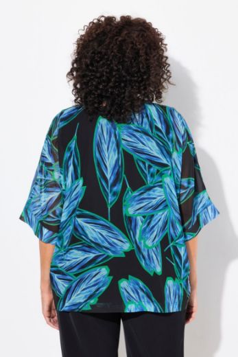 Plus size veliki brojevi Bluza 3/4 rukava V ovratnika za punije