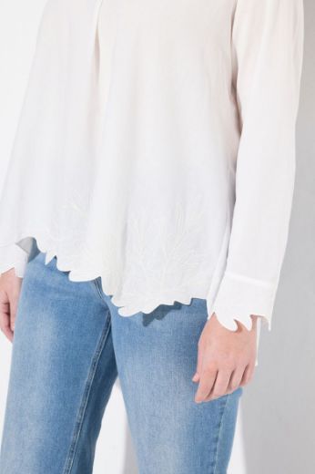 Plus size veliki brojevi Bluza dugih rukava A kroja za punije