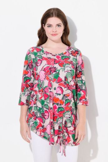 Plus size veliki brojevi Bluza 3/4 rukava okruglog ovratnika za punije