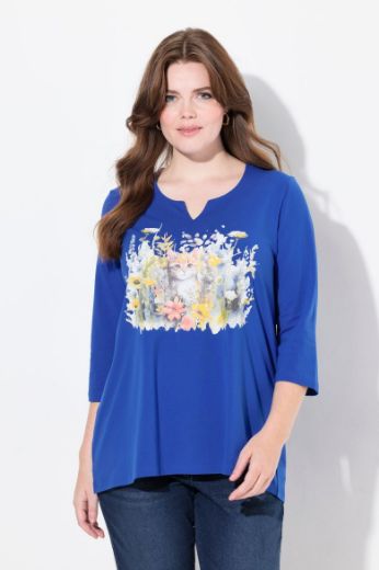 Plus size veliki brojevi Majica 3/4 rukava A kroja za punije