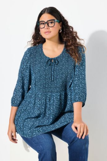 Plus size veliki brojevi Bluza 3/4 rukava A kroja za punije