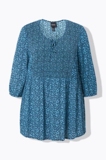 Plus size veliki brojevi Bluza 3/4 rukava A kroja za punije