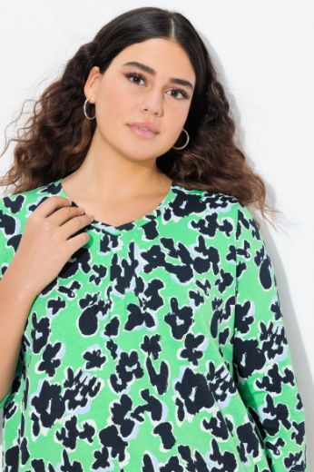 Plus size veliki brojevi Majica 3/4 rukava A kroja za punije