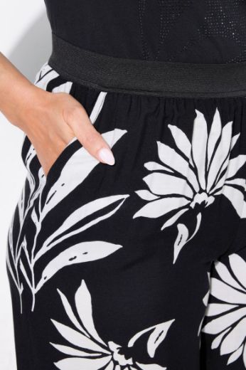 Plus size veliki brojevi Hlače elastičnog struka širokih nogavica za punije