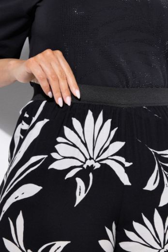 Plus size veliki brojevi Hlače elastičnog struka širokih nogavica za punije
