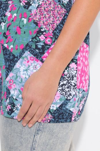 Plus size veliki brojevi Majica kratkih rukava A kroja za punije