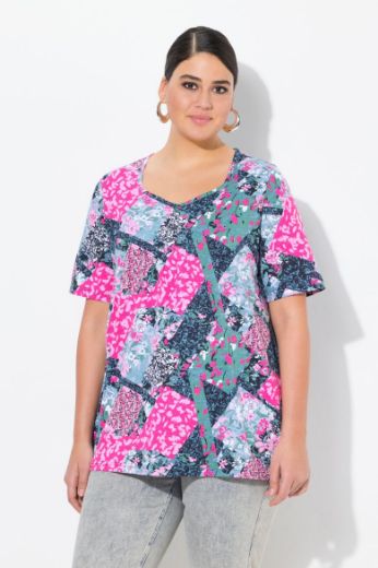 Plus size veliki brojevi Majica kratkih rukava A kroja za punije