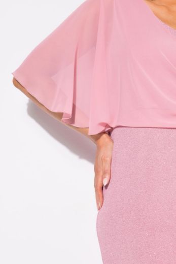 Plus size veliki brojevi Haljina maxi sa svjetlucavim efektom za punije