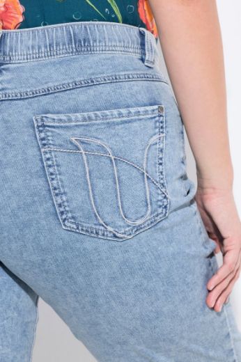 Plus size veliki brojevi Traperice skraćenih nogavica za punije