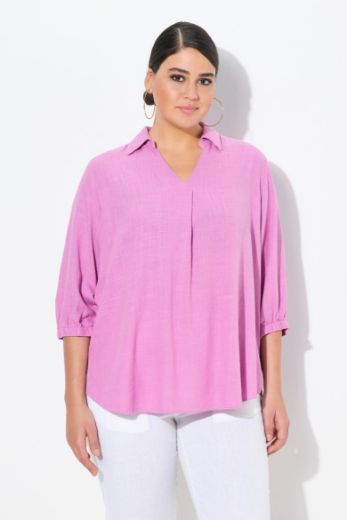 Plus size veliki brojevi Tunika 3/4 rukava A kroja za punije