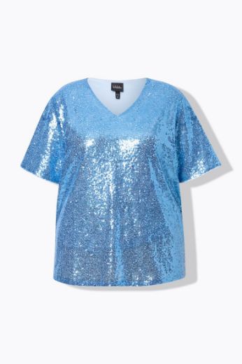 Plus size veliki brojevi Bluza kratkih rukava V ovratnika za punije