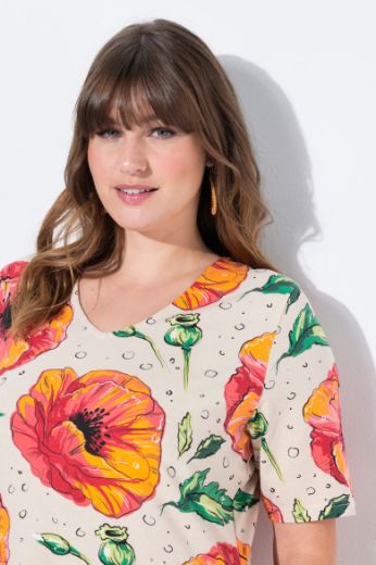 Plus size veliki brojevi Haljina maxi kratkih rukava V ovratnika za punije
