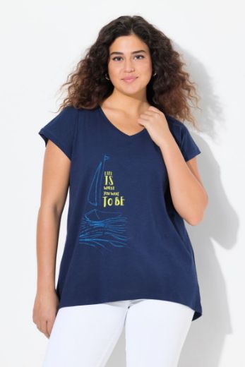 Plus size veliki brojevi Majica kratkih rukava s džepom za punije