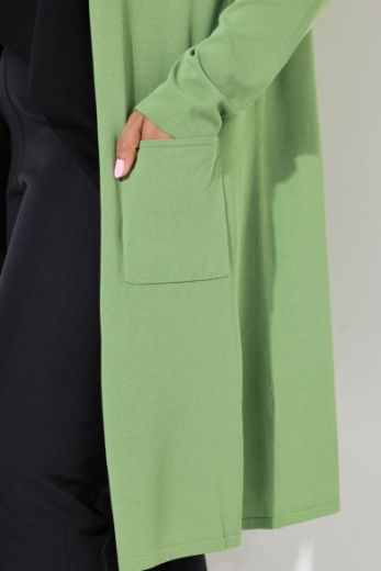Plus size veliki brojevi Kardigan dužeg kroja za punije