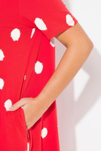 Plus size veliki brojevi Haljina A kroja na krugove za punije