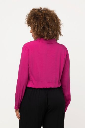 Plus size veliki brojevi Bluza dugih rukava kraćeg kroja za punije