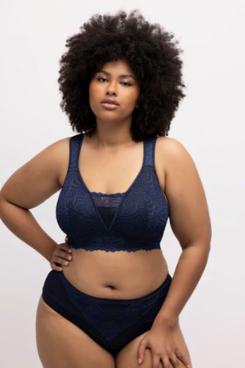 Plus size veliki brojevi Grudnjak sa širim naremenicama s dodatkom čipke za punije