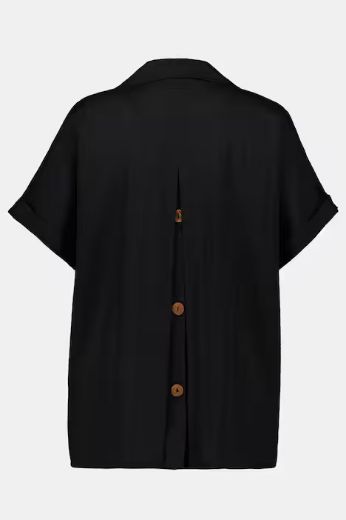 Plus size veliki brojevi Bluza spušteni rukavi s gumbima na leđima za punije